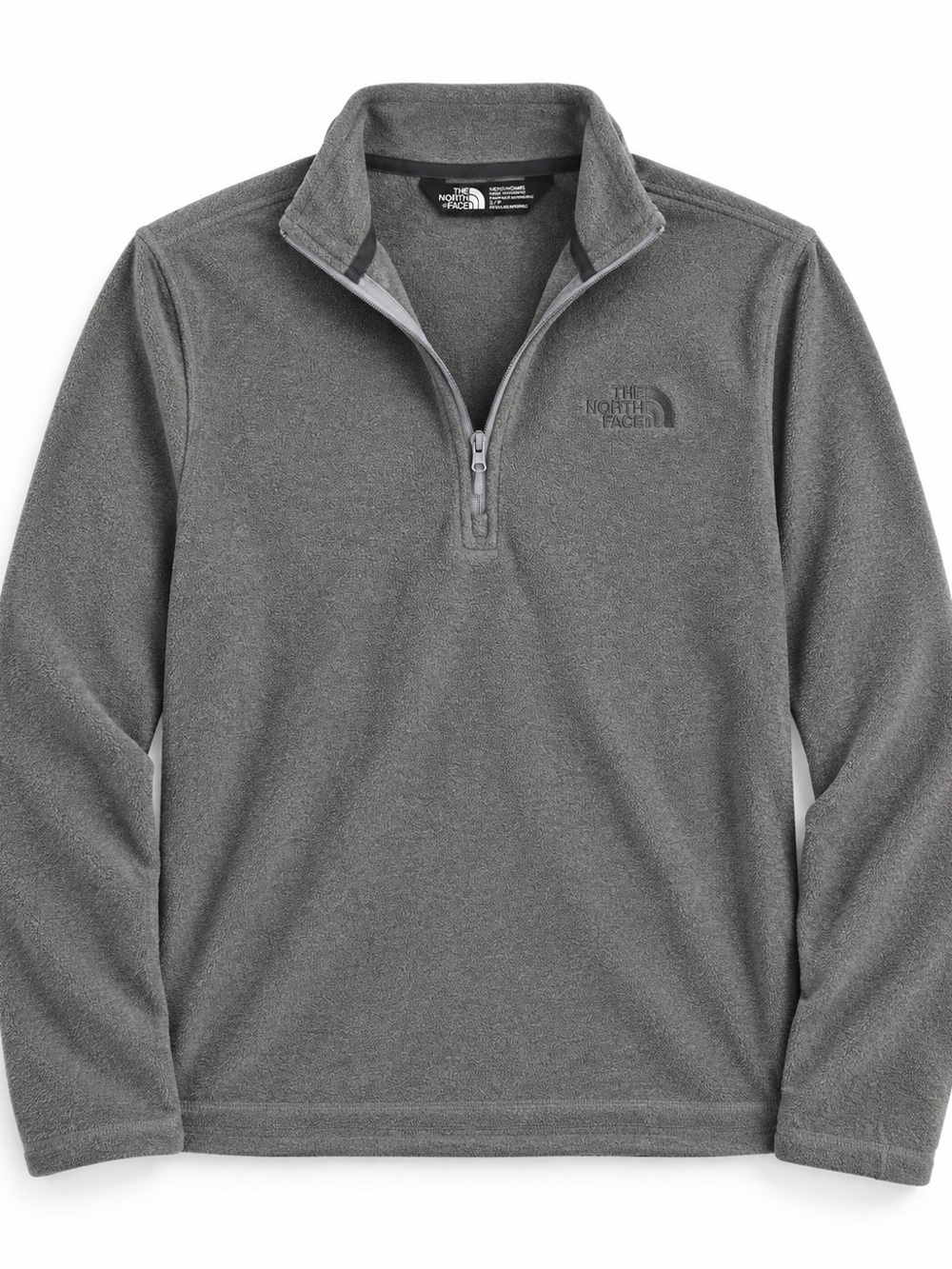The North Face Men's Charcoal Gray Half-Zip Fleece Pullover